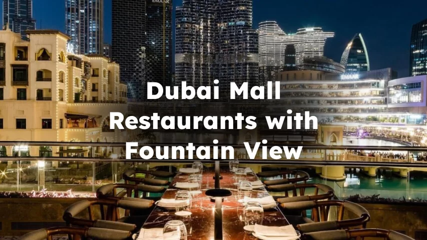 Best Dubai Mall Restaurants