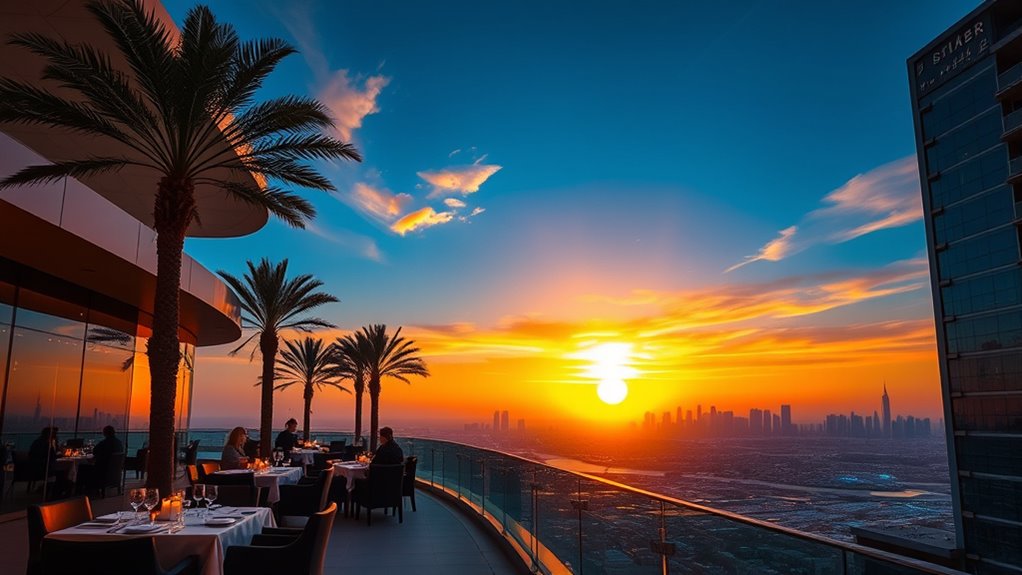 dubai sunset dining spots